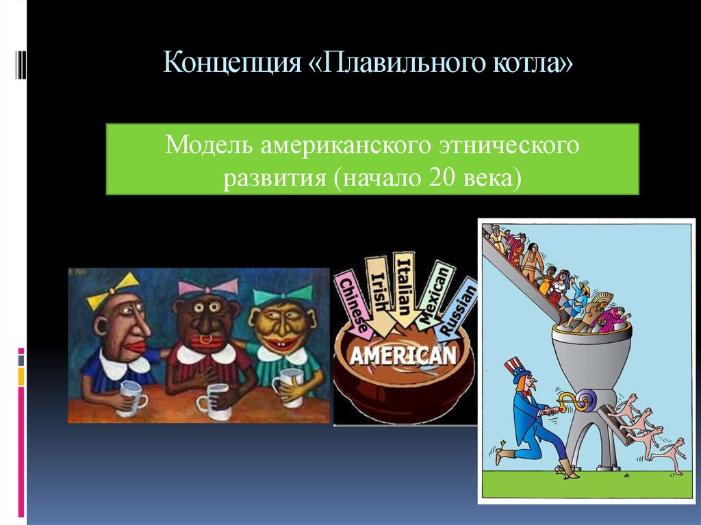 Американская нация от плавильного котла к миске с салатом проект