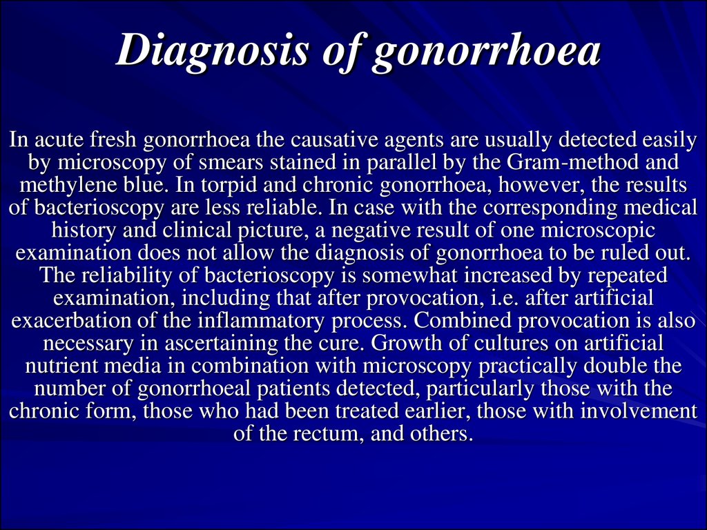 Gonorrhoea. Nongonorrhoeal urethritis - презентация онлайн