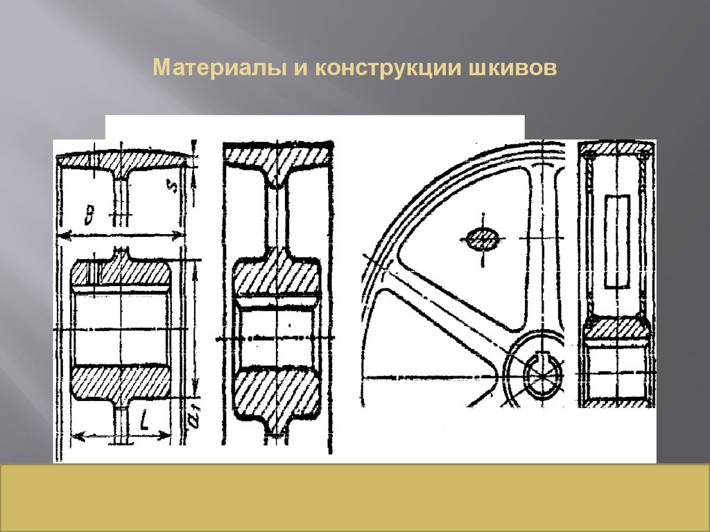 Чертеж шкива плоскоременной передачи