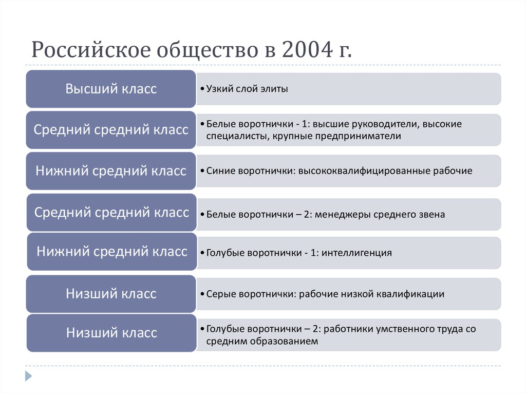Российское общество в 2004 г.