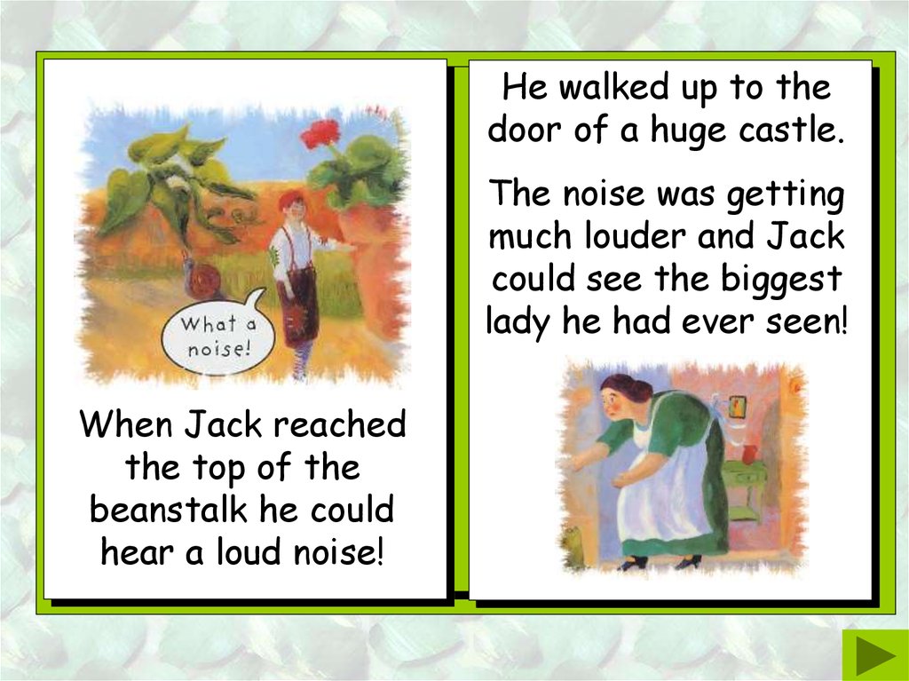 Jack and the Beanstalk Story retold by Bev Evans - online presentation