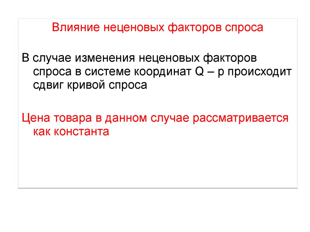 Эффект спроса. Психологические эффекты спроса. В случае изменения цены данного товара, говорят.