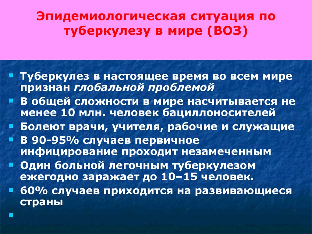 Эпидемиологическая обстановка презентация