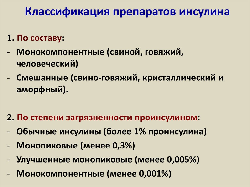 Презентация инсулин фармакология