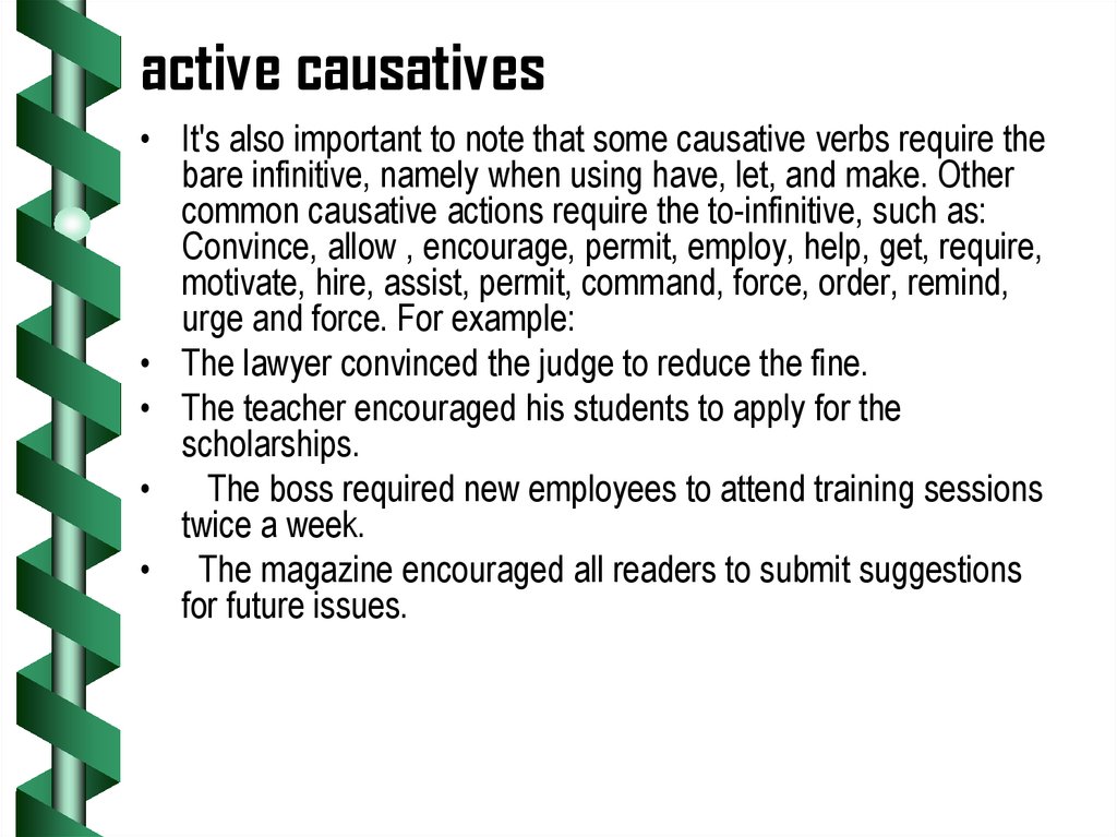 active causatives