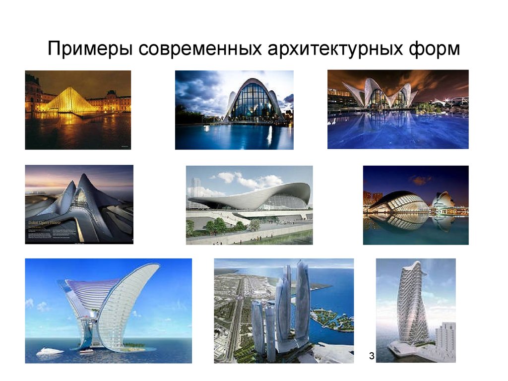Примеры современных архитектурных форм