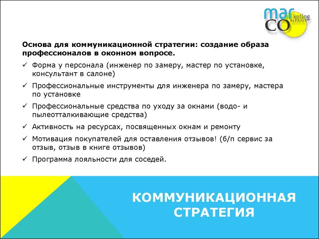 Презентация коммуникационная стратегия