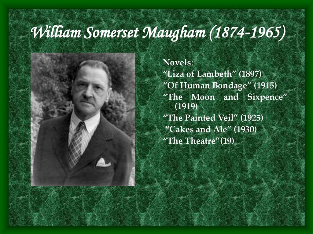 William Somerset Maugham (1874-1965)