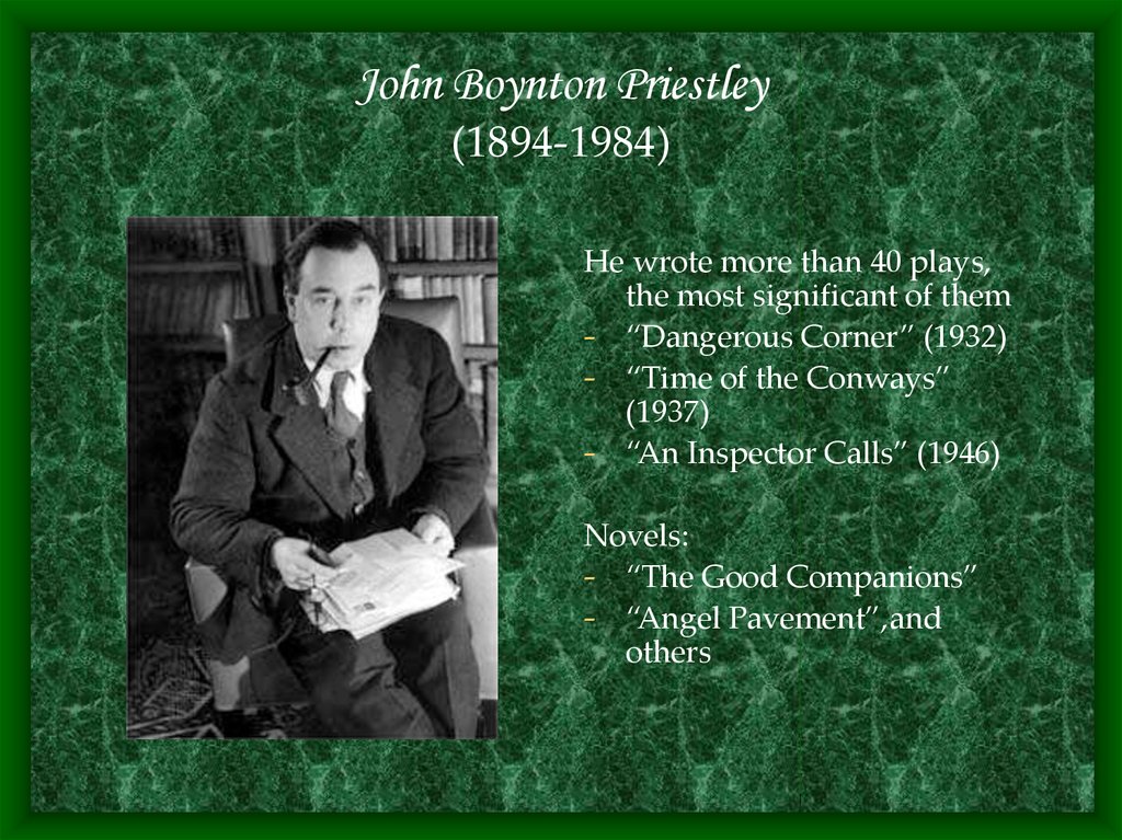 John Boynton Priestley (1894-1984)