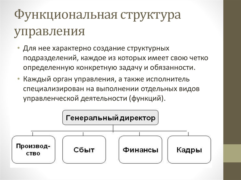 Специфическая структура. Функциональная структура управления. Функциональная структура управления характеристика. Особенности функциональной структуры управления. Функциональная структура управления это кратко.