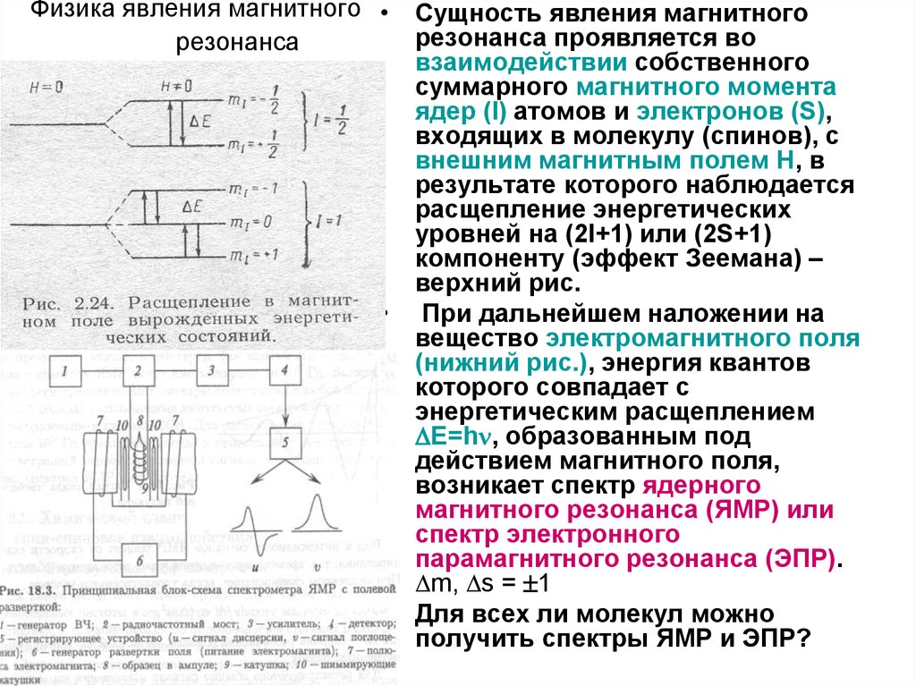 Блок схема спектрометра эпр особенности эксперимента достоинства и ограничения метода