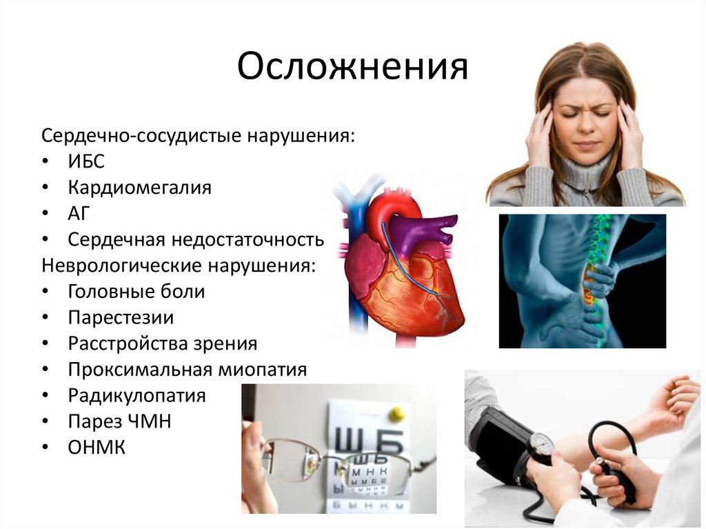 Осложнения после 19. Сердечно-сосудистые осложнения. Последствия сердечно сосудистых заболеваний.