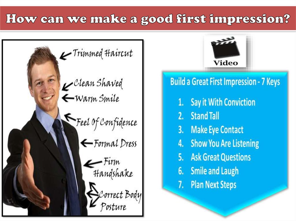 How can we make a good first impression?