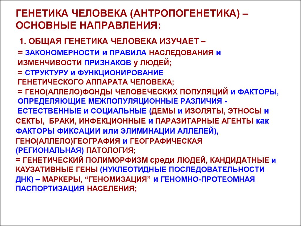 Методы исследования генетики человека презентация 10 класс