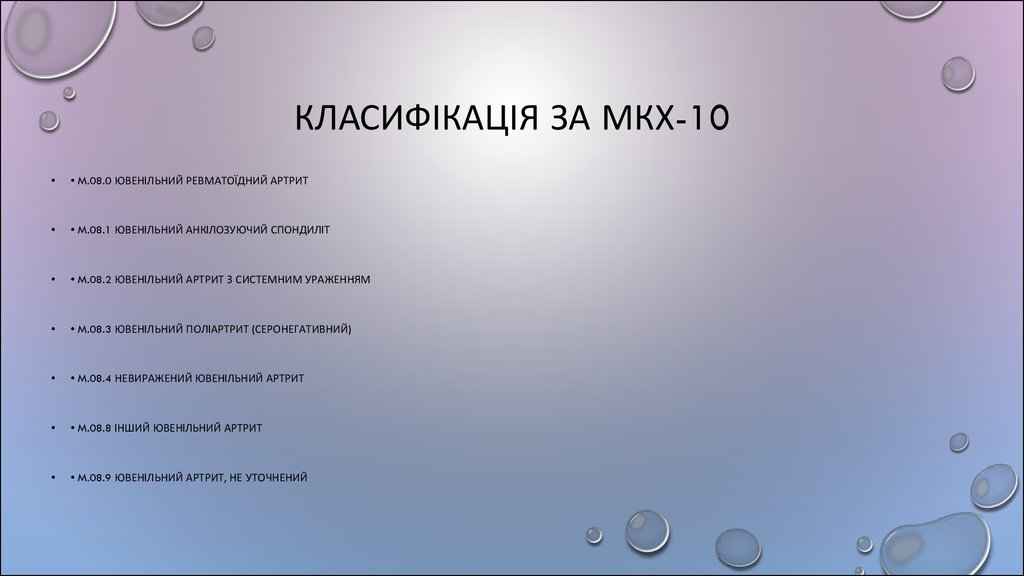 Класифікація за Мкх-10