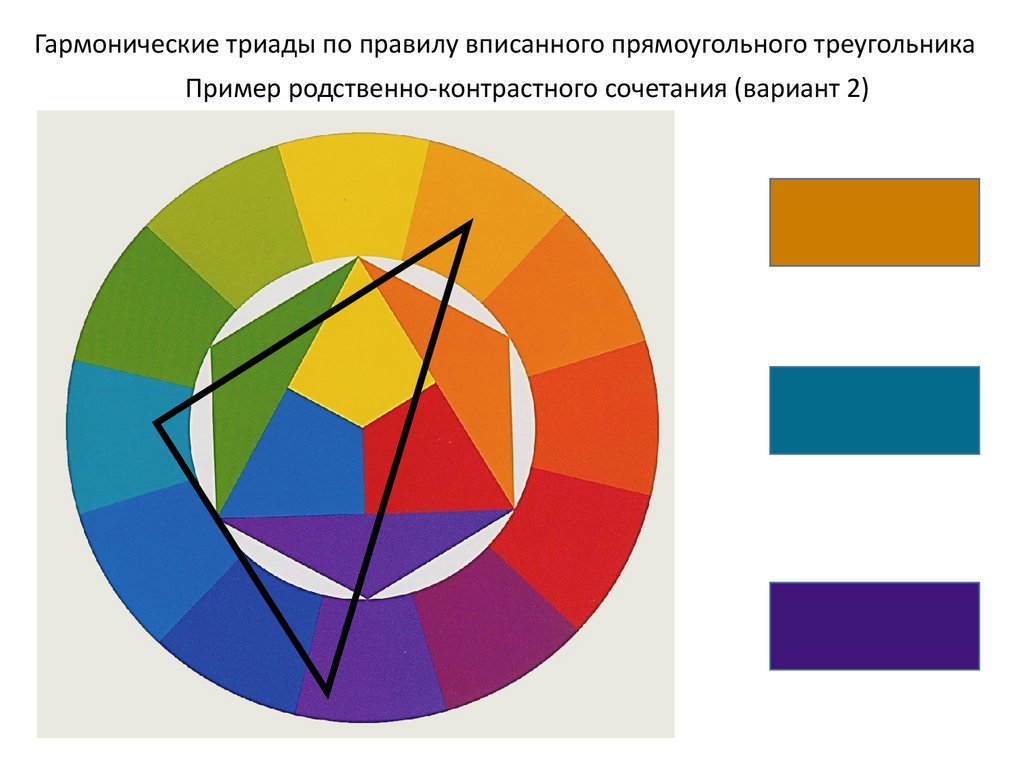 Родственная схема сочетания цветов