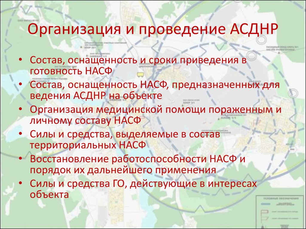 Основные усилия при асднр