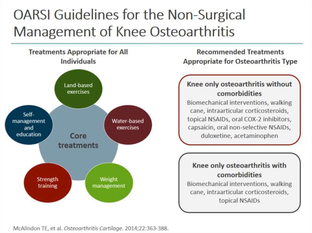 OARSI Guidelines for the Non-Surgical Management of Knee Osteoarthritis