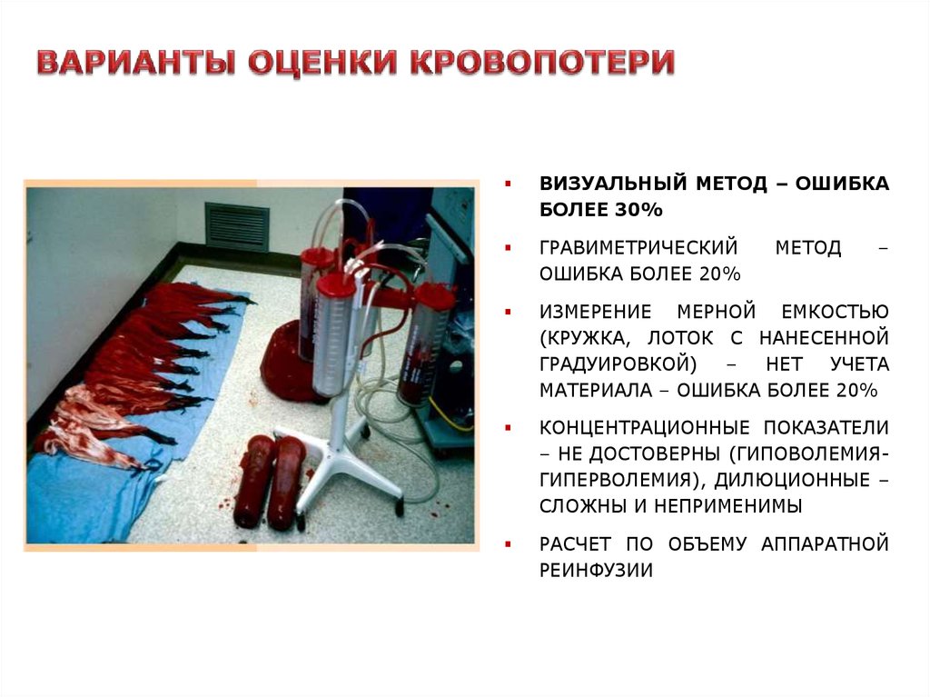 Реферат: Методы оценки кровопотери в акушерстве