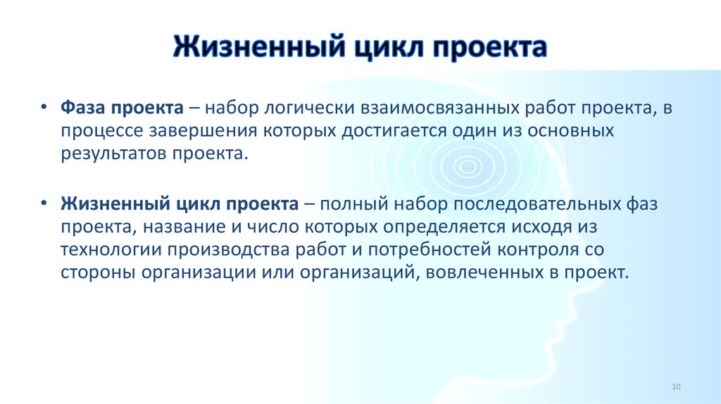 Потребность в контроле. Набор последовательных фаз проекта. Фаза проекта набор логически. 11. Основные Результаты проекта. Событие которое завершается процесс это.