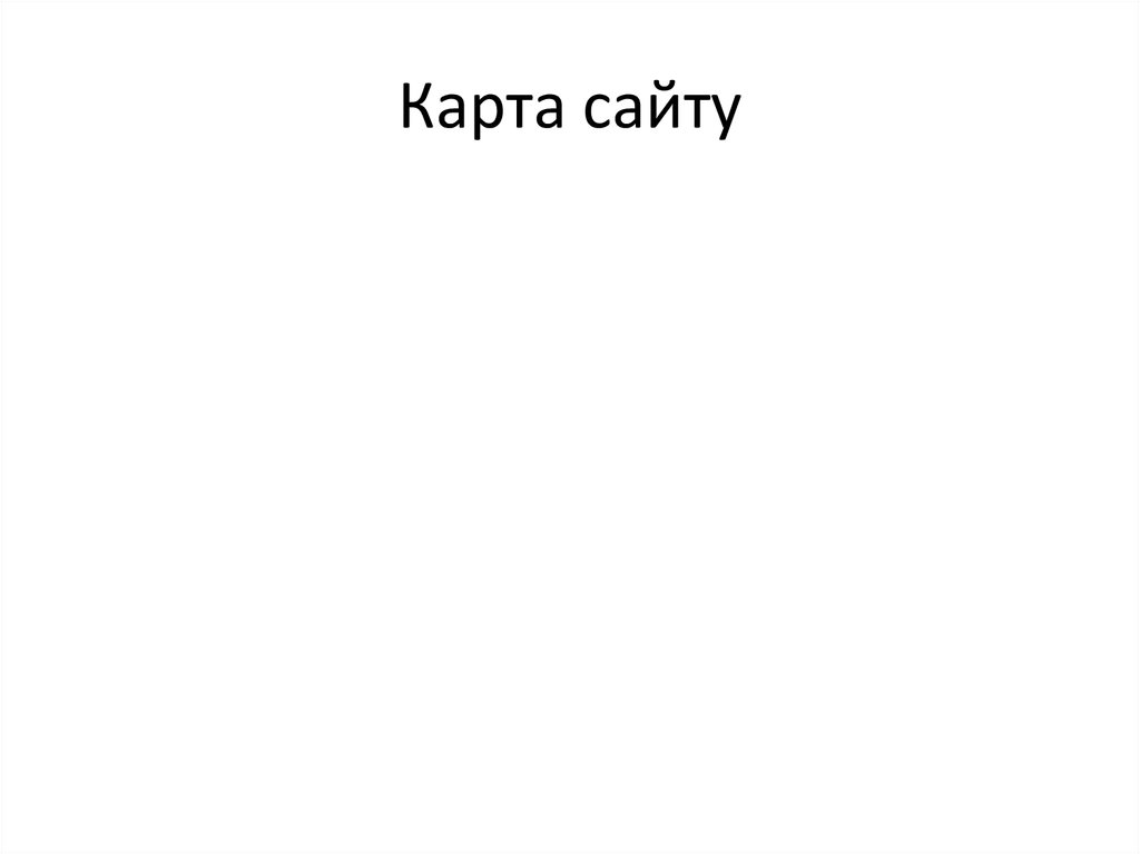 Карта сайту