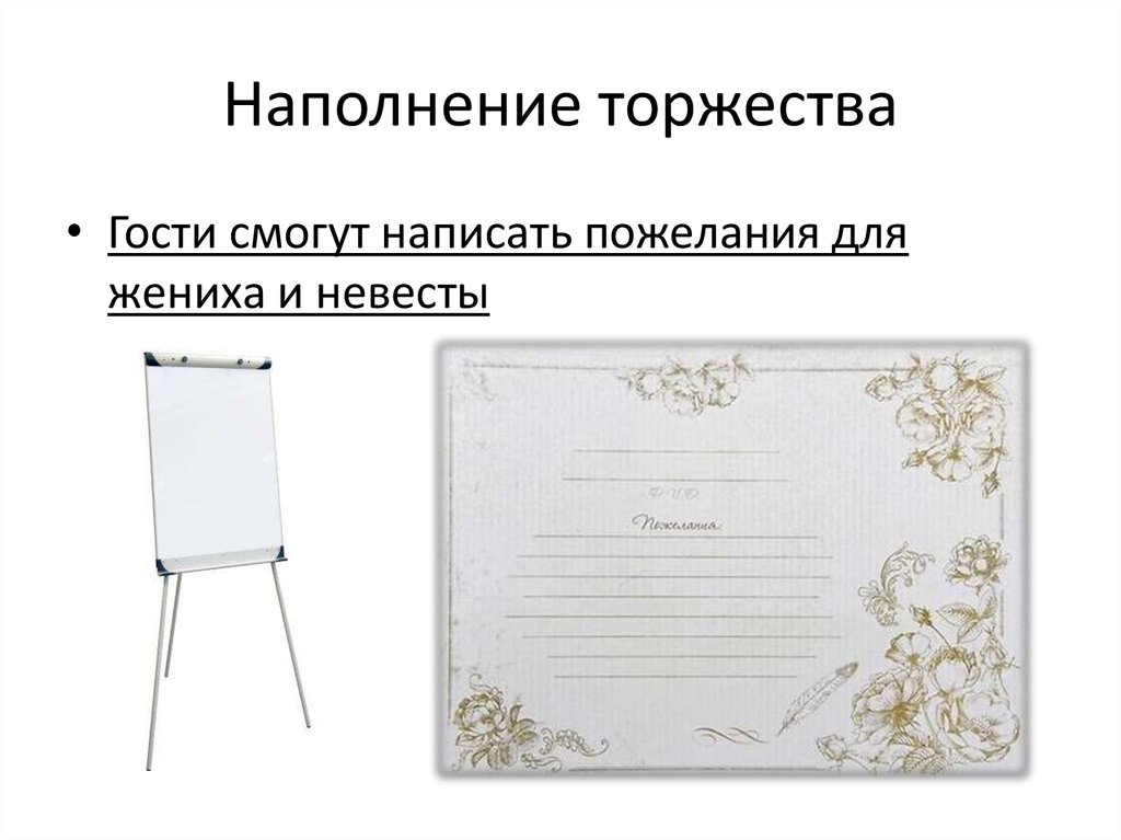 Наполнение торжества