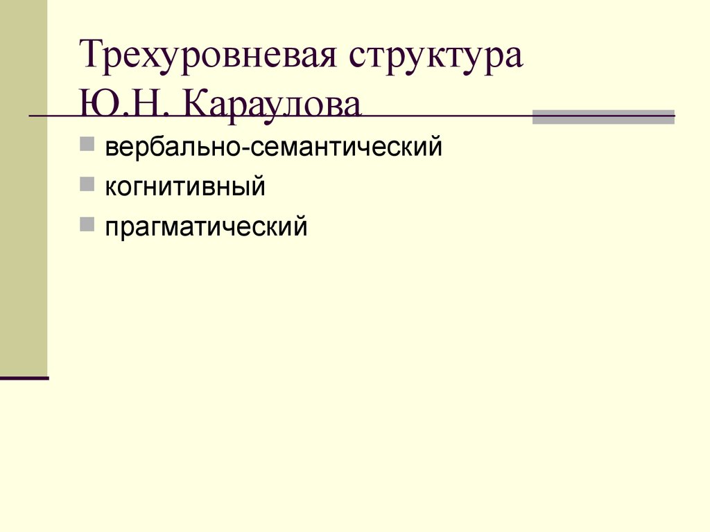 Состав ю. Структура языковой личности ю н Караулов. Структуру языковой личности по ю.н. Караулову. Трёхуровневая модель языковой личности. Концепция языковой личности ю.н Караулова.