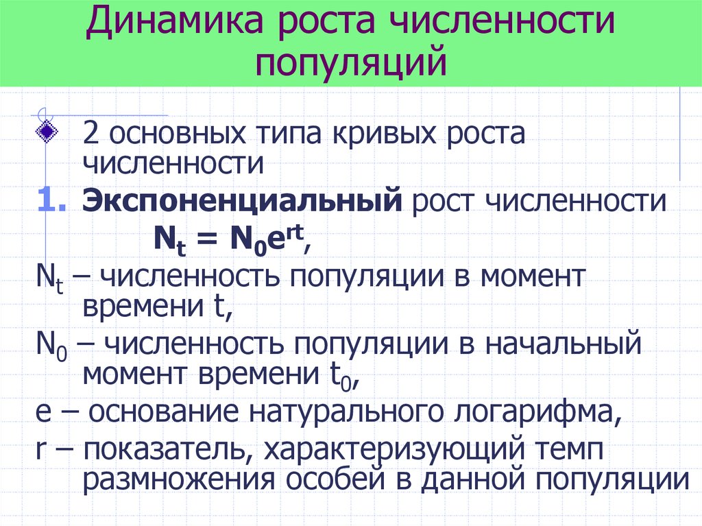 Численность организма. Показатели динамики численности популяции. Динамика роста численности популяции. Динамическая численность популяции. Динамика популяций (экспоненциальный и логистический рост).