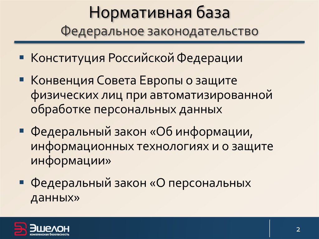 Защита персональных данных Основы, нормативно-правовая база, примеры