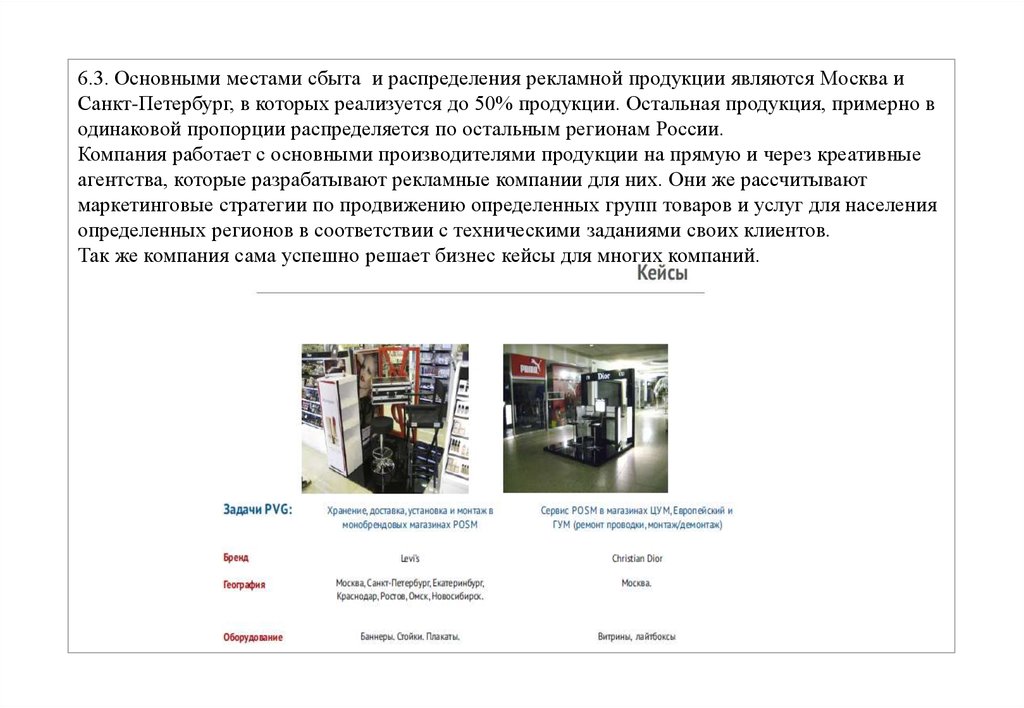 Описание рекламной компании образец