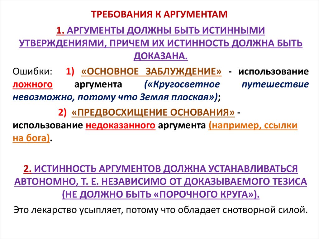 Что является аргументом. Требования к аргументам. Требования к аргументам доказательства. Аргументация требования к аргументам. Требования логики к аргументам.