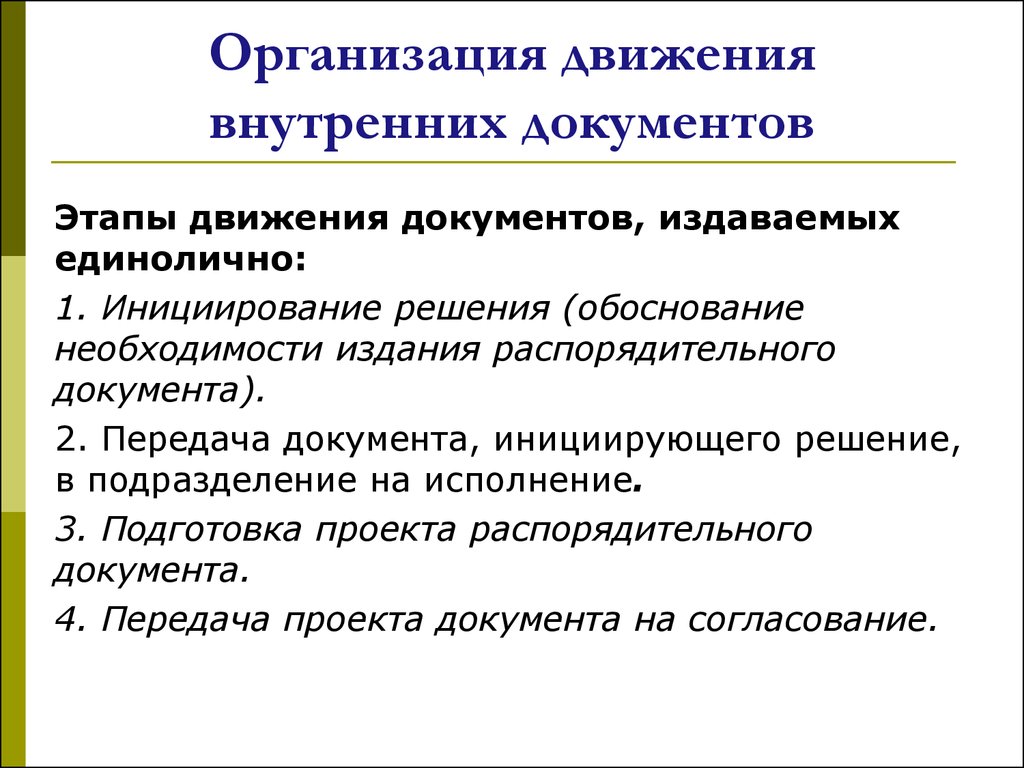 Не является документом который инициирует решение проект документа