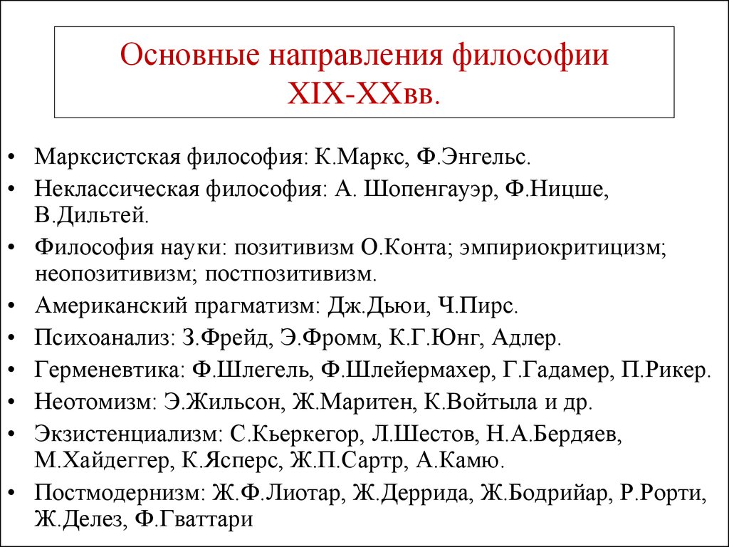 Важнейшие направления философии. Основные направления философии. Направления философии 20 века. Каковы основные направления в философии?. Основные направления философии XX века.