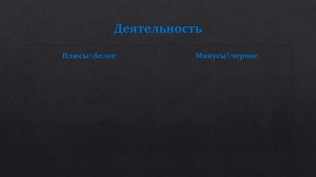 Деятельность