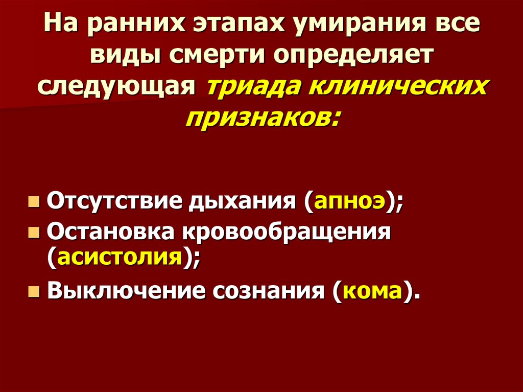 Презентация на тему виды смерти