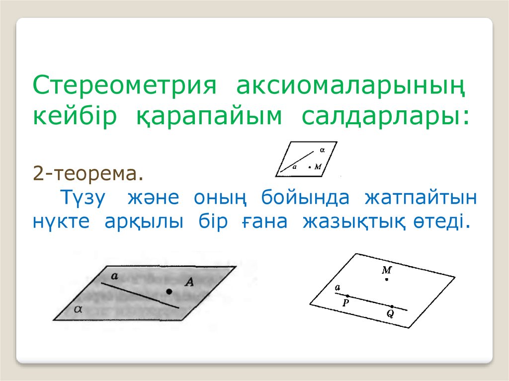 Аксиомы стереометрии рисунки