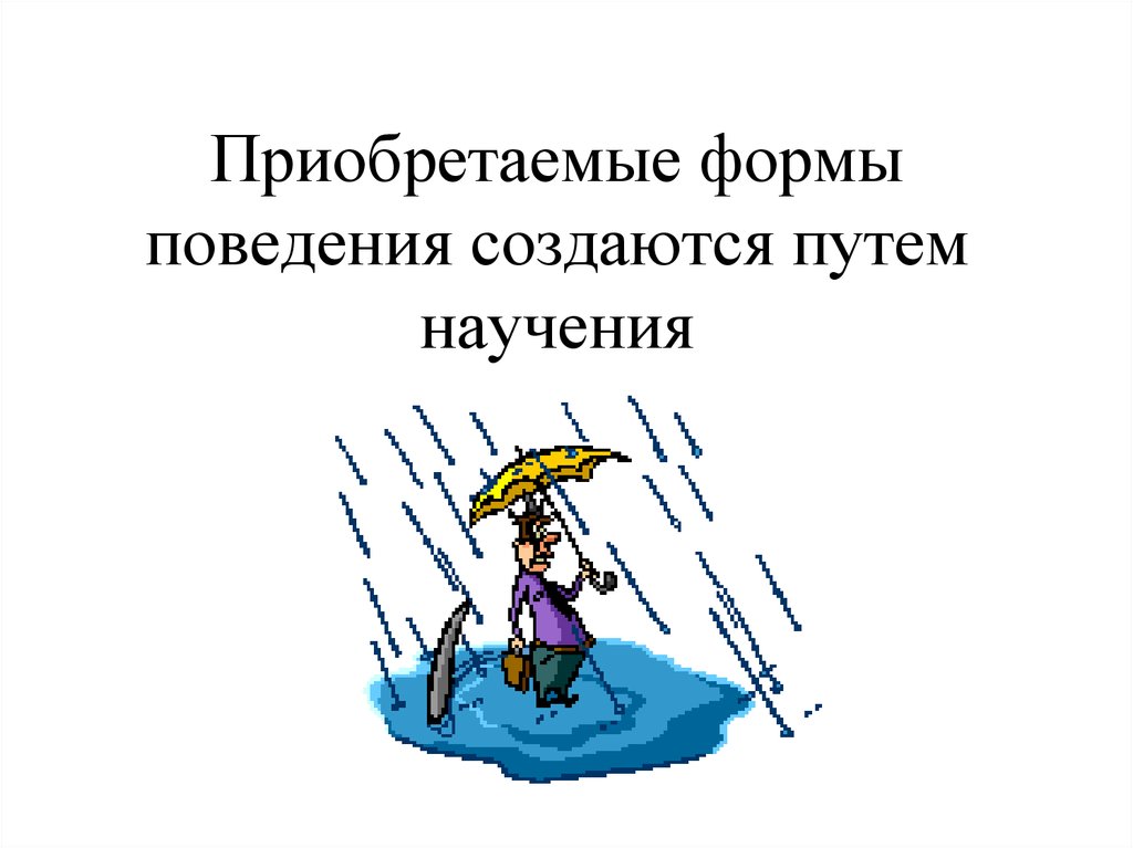 Врожденные и приобретенные формы поведения презентация 8 класс пономарева