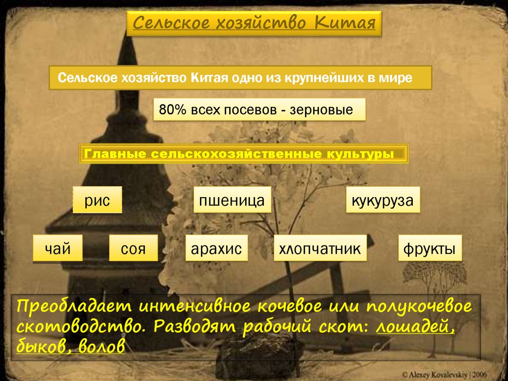 Промышленность и сельское хозяйство китая презентация