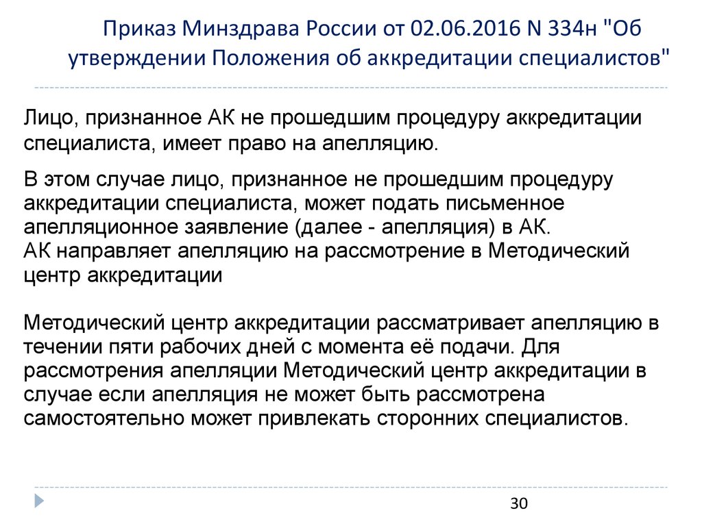 Положение об аккредитации. Аккредитация специалистов здравоохранения приказ. Приказ 334н от 02.06.2016 об аккредитации специалистов. Приказ по аккредитации медицинских работников.