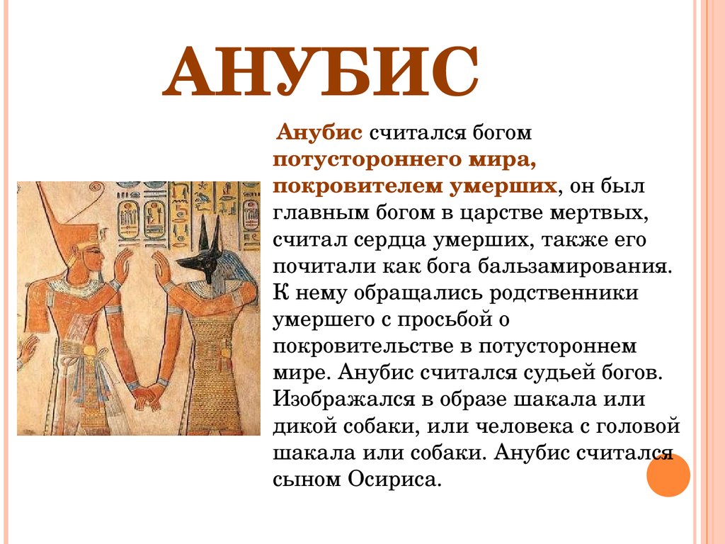 Патриции относятся к древнему египту. Бог Анубис в древнем Египте 5 класс. Рассказ о Боге Египта Анубис. Краткое сообщение боги древнего Египта.