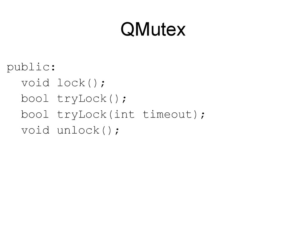 QMutex