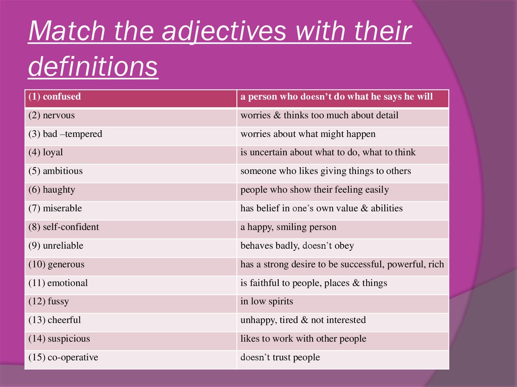 Match the words use the. Match the adjectives to the Definitions 5 класс. Personality adjectives Definitions. Прилагательные physical adjectives. What the adjectives to the Definitions.