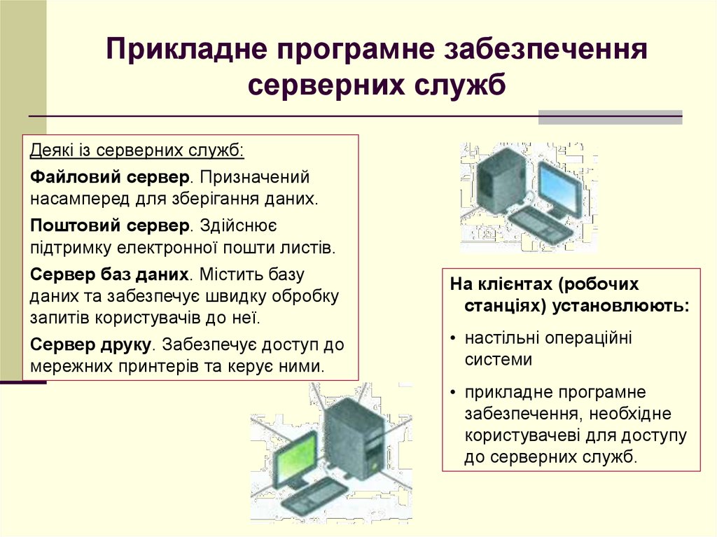 Прикладне програмне забезпечення серверних служб