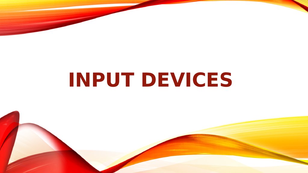 Input devices of computer