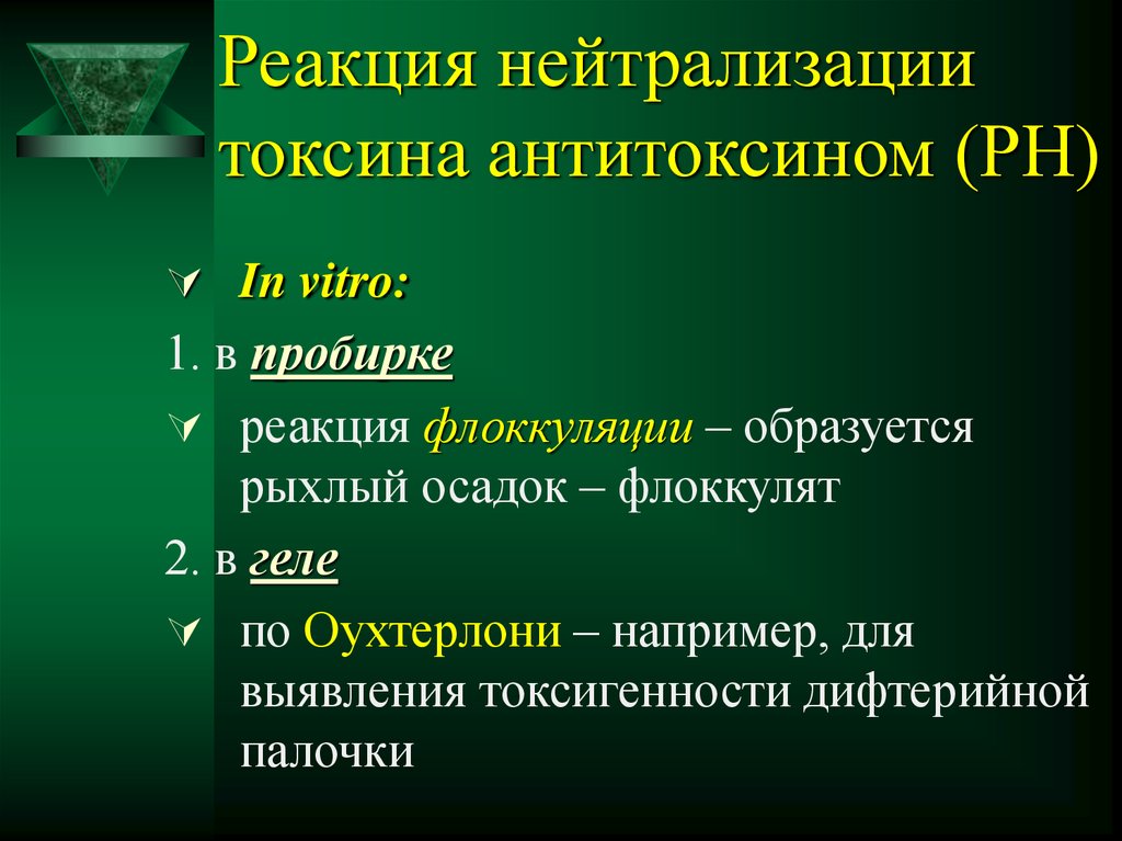 Реакция нейтрализации иммунология схема