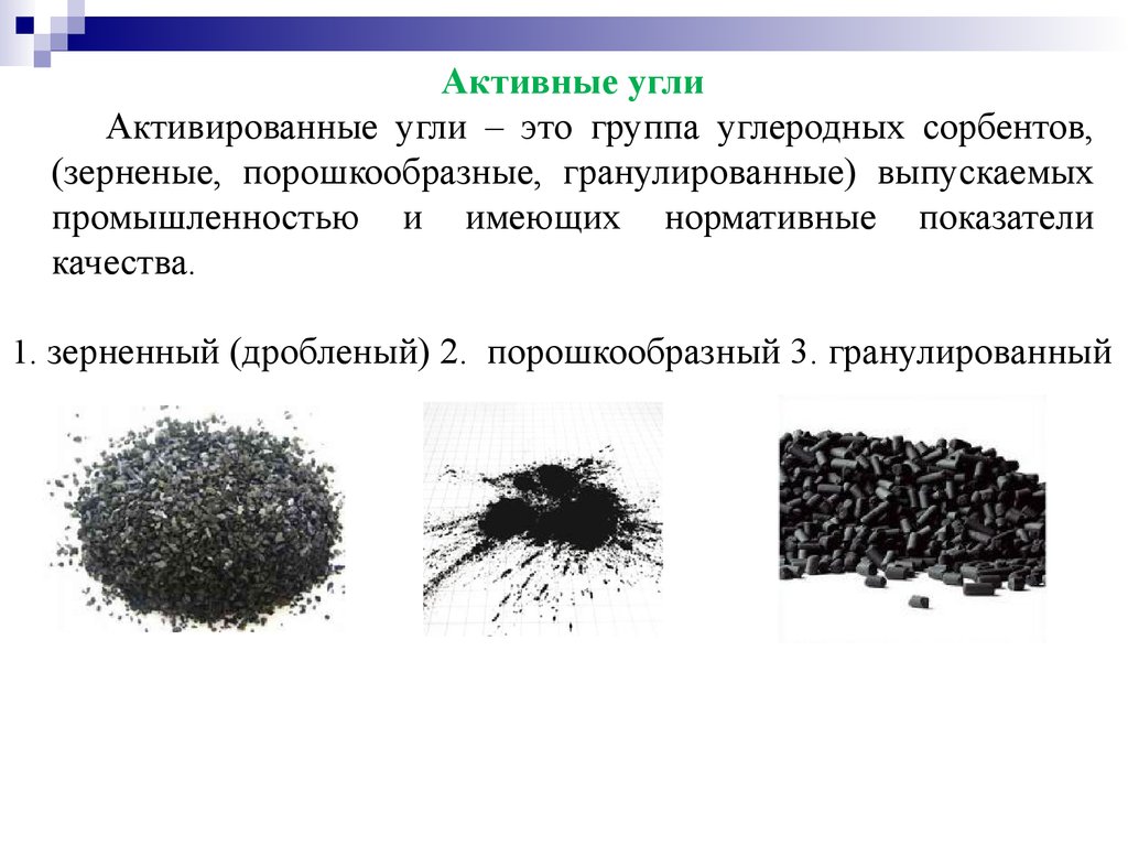 Активированный уголь презентация по химии