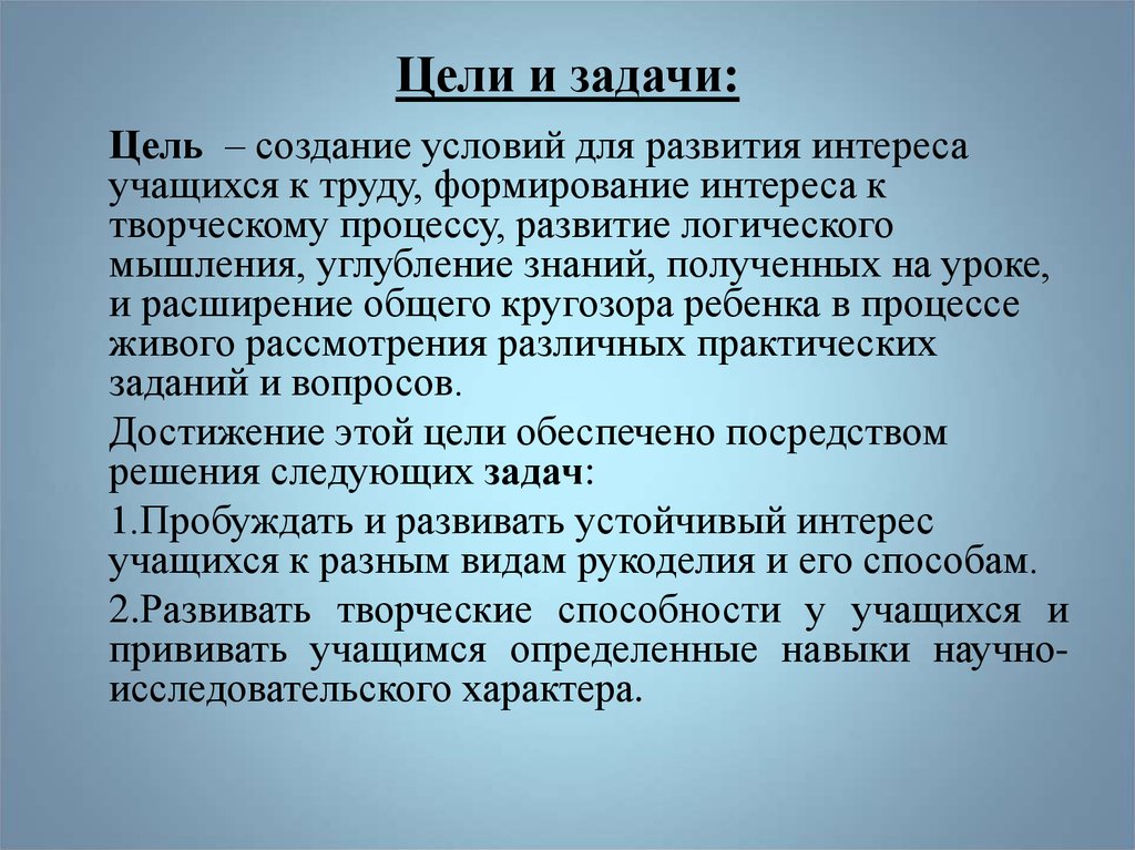 Программа объединение по интересам