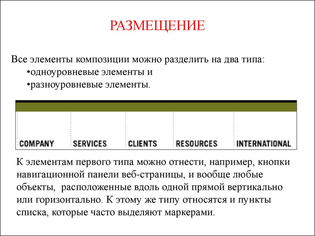 На несколько видов 1. Одноуровневые элементы. Разноуровневые элементы сайт. Разделение на два типа. Разноуровневые элементы общество.