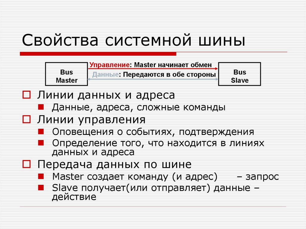 Системная шина компьютера не включает в себя