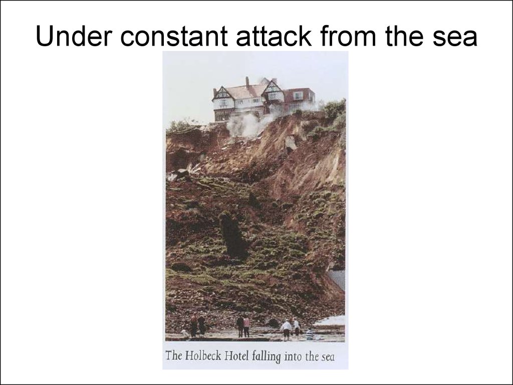 Under constant attack from the sea